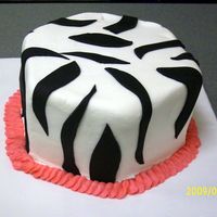 Zebra Print This was for a cake auction.