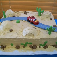 Cruisin' All buttercream with fondant decorations. Lightning leaves a little to be desired, but all in all, I'm happy with how it turned out. I...