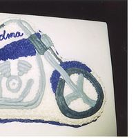 Motorcycle For Grandma this was my mom's cake for her 60th birthday.. she got a Harley Davidson.. You Go Grandma!!!