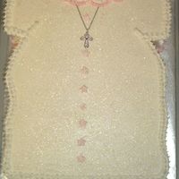 Baptism Dress Cake for girl's baptism