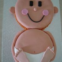 Baby's Cake Make with fondant.