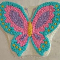Birthday Butterfly This was the cake I made for my daughter's 1st birthday. The colors coordinate with the plates and napkins we purchased.