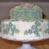 Covered In Roses, Side View Probably my favorite cake! Made it for a friend's shower.