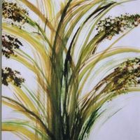 Rectangular Plaque - Cake Painting Rolled fondant covered board, liquid gel paste colors thinned with water.