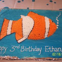 Finding Nemo We did a Nemo theme for my son's 3rd birthday. Everyone loved the cake!