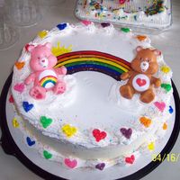 Dq Carebears Ice cream cake decorated with Carebears theme