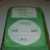 I-Pod An ipod cake for Audrey. Chocolate cake with buttercream icing, covered with Wilton candy melts (yellow and blue combined to get the right...