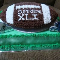 Superbowl Xli A free giveaway cake to promote business. The winner was very pleased.