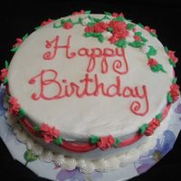 Flowers And Swags This is the first time I have done a swag border around the cake. I was pleased, so was the person it was for.