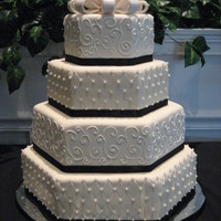 Hexagon Wedding Cake 