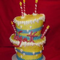Failed Whimsical This was my furst attemp at a Topsy Turvy cake. Looked great, until it fell over during the night. I saved top, but I had to re-decorate. I...