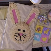 Animal Cracker Rabbit I used the animal cracker pan to make this rabbit. I used frosted sugar cookies for the ears.