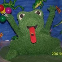 Frog From made from Wilton cuddley bear pan