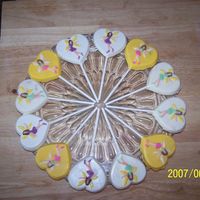 Ballerina Chocolate Covered Cookie I used candy melts to paint on ballerina then I put a layer of white chocolate then inserted a cookie then filled with white chocolate. I...
