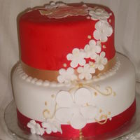 Red Bday this for a customer who wanted an elegant cake