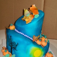 First Topsy Turvy This was for a bridal shower so I tried to make it more elegant halloween then a scary or kiddie.