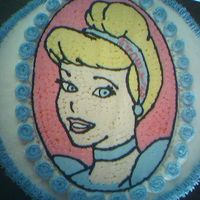 Cinderella Cake...fbct This was done for my daughters 2nd Birthday.This was my first time doing a FBCT. I was afraid of really smoothing out the transfer but now...