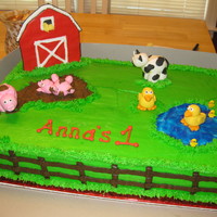 Old Mcdonald Had A Farm Barn is made from Color Flow and the animals out of MMF.