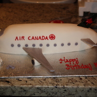 Air Canada Cake I ran out of time with this cake. The fin is far too small, but I simply didn't have time to make another one. Also, the tail should...