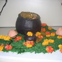 My Pot Of Gold My own lil pot of gold surrounded by golden flowers and magical mushrooms