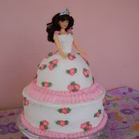 Doll Cake Birthday cake for my 5 year old daughter. She chose this style so i made it :)