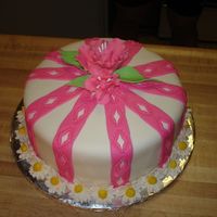 1St Fondant Cake My first fondant and gumpaste cake