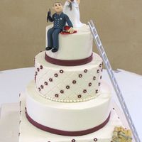 Josh And Britt's Wedding This was my gift to my Nephew and his Bride for their wedding. The figures, are made from fondant with tylose. I used pictures of the...