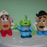 Mr & Mrs P With Alien I am in the process of making figures for my youngest Grandson's 5th Birthday Cake. I am going to have to ship them to my Daughter and...