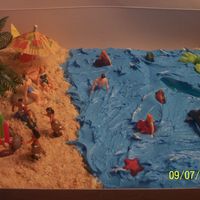 Beach Cake This was made for a luau party...