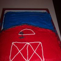 Barn I baked this for the children I work with during farm animal week.Nothing fancy.