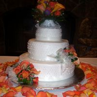 Swiss Dots And White Satin Ribon 