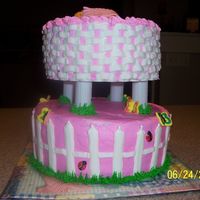 Butterflies And Ladybugs I don't like the way this turned out. I got the idea from a couple of cakes in the gallery. Anyway, buttercream with colorflow...