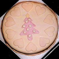 Simple Cake mmf over BC over banana cake. Wanted to use up month-old mmf before it went to pot (if such a thing's possible).