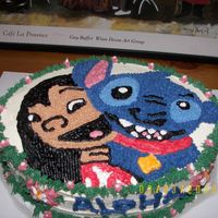 Lilo And Stitch This cake was for my daughter's last day at daycare. Thanks CAMBO for all of your help couldn't have done without you.