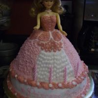 Pink Princess Cake I made this for my best friend's granddaughter who is 4 today. She said she wanted a standing doll, all dressed in pink..I think I...