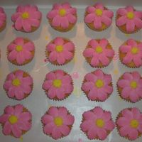 Pink Cupcakes Just some real quick pink cupcakes for a teacher who LOVES pink...I didn't have a coordinating cake board so I got my daughters...