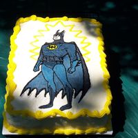 Batman Bct My son's birthday cake. This BCT gave me some fits - mixing 3 shades of blue/gray to get enough contrast, but not too much.. The good...