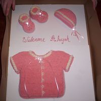 Welcome Baby Aleyah I loved doing this cake! It never made it to the shower thanks to the little, old guy in a florist delivery truck that ran a stop sign....