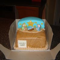 Nativity Cake My interpretation of the Nativity cake from "Essential Guide to Cake Decorating" book. Spice cake with apple filling. Covered in...