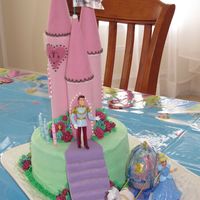 Cinderella's Castle My daughter wanted a "castle cake," and this is what I came up with. The concept/colors coordinate with the Disney princess party...