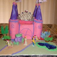 Princess Castle I made this for my daughter's 5th birthday. She asked for a pink and purple cake and she got it. It is covered in BC. I never thought...