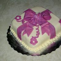 Gift Cake For Course 3 Pink raspberry with french vanilla mousse with IMBC.