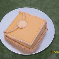 Trish's Birthday My second fondant cake (outside of my Michael's Wilton cake decorating class). I think it came out pretty well. Didn't do the...