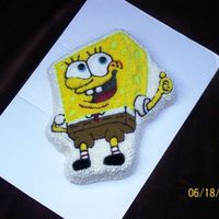 Spongebob Squarepants Made from the SpongeBob cake pan. Made to take into school for my son's 4th end-of-year party. All the kids loved him. Thanks for...