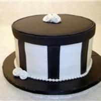 Bridal Shower Hat Box BC with fondant accents