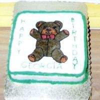Bear I made this cake for my mother in law. This is one of those last minute cakes. LOL!