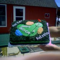 Golf Course Cake I made this cake for my kids birthday. They are only 5 days apart and we were having a putt putt party. My 10 yr. old daughter actually...