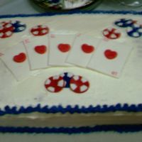 Poker Cards This was 1 of 2 cakes I did for my dad's 60th birthday. Chocolate cake with buttercream icing. This was my first attempt at working...