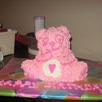 Care Bear Birthday Cake I used my stand up bear pan to make this--didn't come out quite like I had pictured it but the birthday girl liked it so that's...