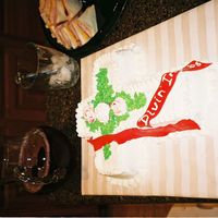 Confirmation Cake I used my cross pan--buttercream icing with a fondant ribbon to look like a cross in the Methodist church.